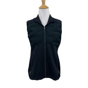 Korsa Roadrunner Vest Womens S Small Black Down Feather Filled Full Zip Jacket